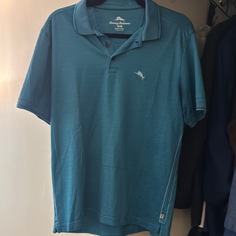 Tommy Bahama Men's Aqua Polo Shirt